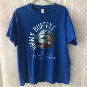 Jimmy Buffet A Pirate Looks At Seventy T-Shirt GUC